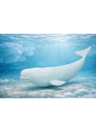 Deniz Hayvanları Serisi - Beyaz Balina 30 cm