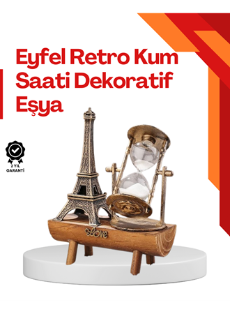 Masa Üstü Ahşap Kum Saati – Dekoratif, Dayanıklı ve Şık