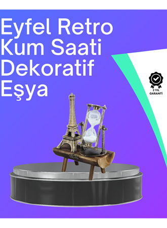 Klasik Tasarımlı Ahşap Kum Saati – Ev ve Ofis İçin Masaüstü Aksesuarı