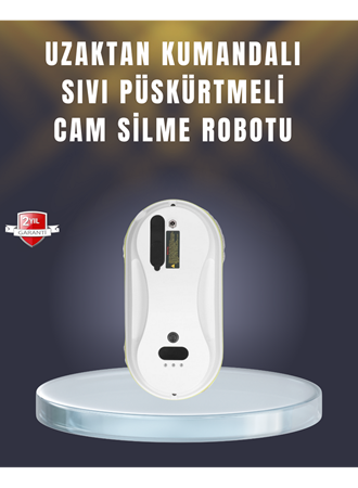2800 Pa Güçlü Emişli Akıllı Cam Temizleyici Robot