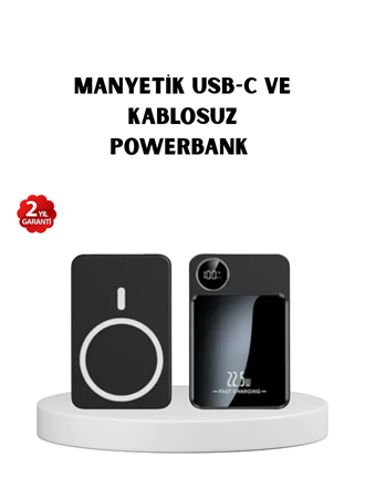 MagSafe Uyumlu Powerbank 20W PD 15W