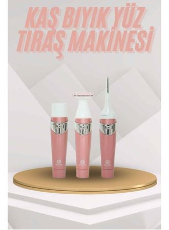 Yüz Kaş ve Tüm Vücut Epilasyon Aleti 3 Başlıklı Hassas Ciltlere Uygun Epilatör