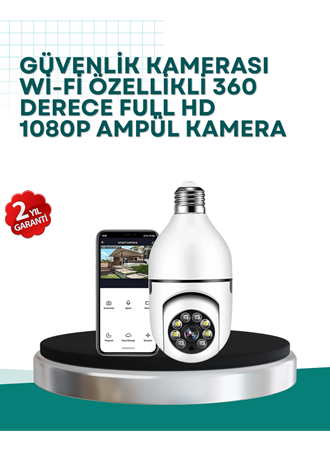 360° Panoramik Görüntüleme Sunan Ampul Tipi Güvenlik Kamerası