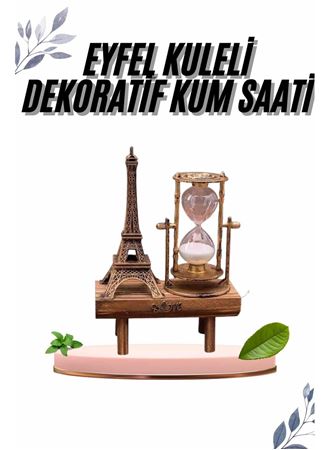 Paris Eyfel Kulesi Hediyelik Eyfel Retro Kum Saati Dekoratif Eşya