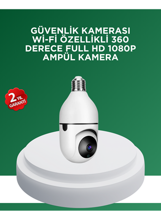 1080P Gece Görüşlü Ampul Güvenlik Kamerası – Kablolu ve Kablosuz Seçenekli