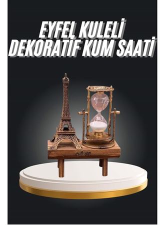 Eyfel Kuleli Kum Saati Dekoratif Hediyelik Eşya Retro Eyfel Kulesi