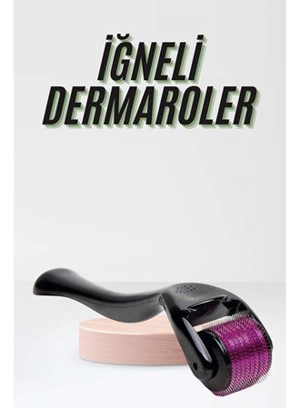 Saç Çıkarma Tarağı Dermaroller 540 Iğneli Roller 1 Mm Iğne Cilt Yüz Yenileme Bakım Seti