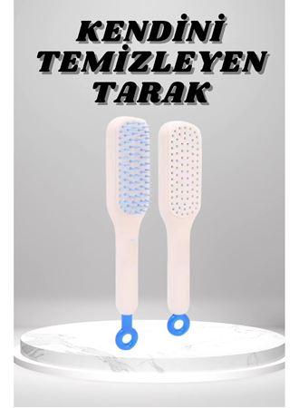 Silikon Yumuşak Sıkı Dişli Sihirli Geri Çekilebilir Tarak Kendini Temizleyen Saç Fırçası
