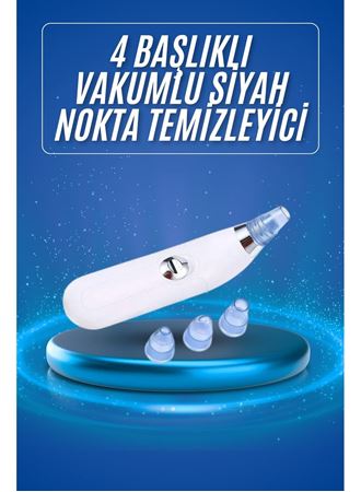 Siyah Nokta Temizleme Cihazı 4 Başlıklı Vakumlu Pilli Ölü Deri Arındırma - Lisinya