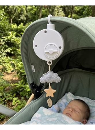 Bebekler İçin Müzikli Uyutucu Mekanik Sistemli Asılabilir Müzik Kutusu