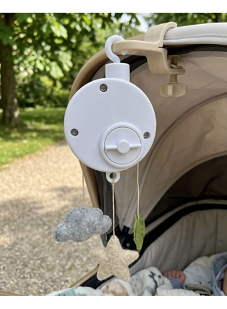 Müzikli Bebek Uyutucu Çekmeli Mekanik Müzik Kutusu Asılabilir Tasarım