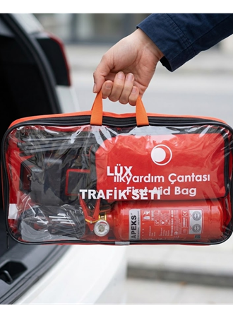 Araç Trafik Seti Muayene Uyumlu Yangın Söndürücü ve İlk Yardım Kiti