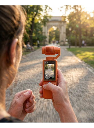 4K Ultra HD Gimbal Kamera Sabitleyici ve 180 Derece Hareketli Lensli Vlog Kamera