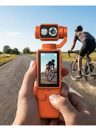 4K Video Çekim Özellikli Gimbal Kamera 180 Derece Dönebilen Lens Stabil Çekim