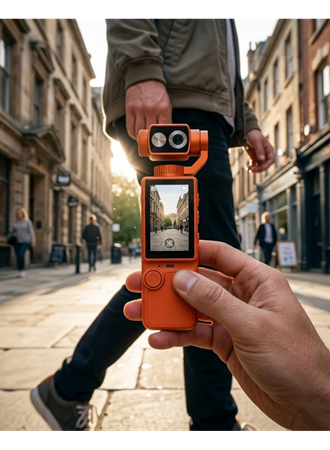 4K Ultra HD Gimbal Vlog Kamera 180 Derece Döner Lens ve Sabitleyici Özellikli