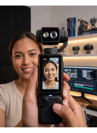 Kompakt 4K Vlog Kamera 2.0 IPS Ekran Otomatik Odaklama ve Stereo Ses Kayıtlı