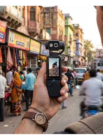 4K Ultra HD El Kamerası 2.0 IPS Ekran Döner Başlık ve Yüksek Batarya Kapasiteli