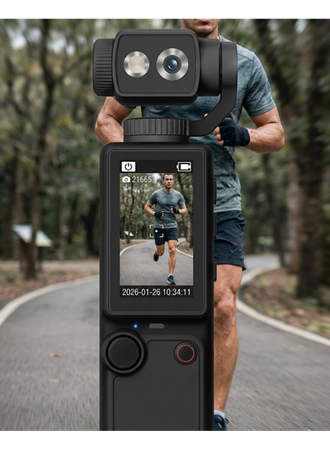 4K Aksiyon ve Vlog Kamera 2.0 İnç IPS Ekran Otomatik Odaklama ve Kompakt Tasarım