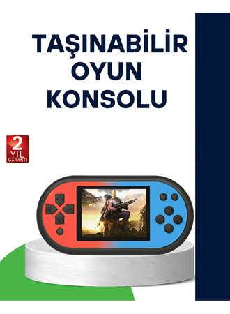 520 Oyunlu Taşınabilir Oyun Konsolu HD Ekranlı Retro Eğlence