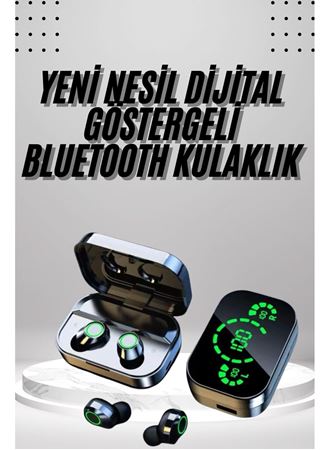 2025 Model Bluetooth Kulaklık Telefon Şarj Edebilen Çağrı Cevaplama Dijital Göstergeli