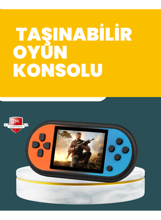 520 Oyunlu Mini Oyun Konsolu HD LCD Ekranlı
