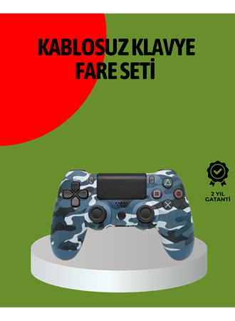 PS4 Kablosuz Oyun Kolu Gecikmesiz Bağlantılı Ergonomik Tasarımlı