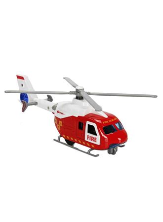 Çek Bırak Metal Helikopter 20 cm - Kırmızı