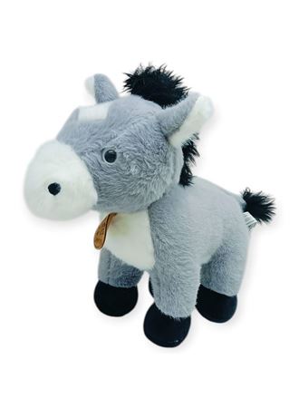 Peluş Hayvanlar Sesli 30 cm At - Gri