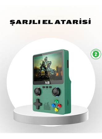 Taşınabilir Oyun Konsolu 3.5 İnç IPS Ekran Yaylı Çift LR Tuşlu