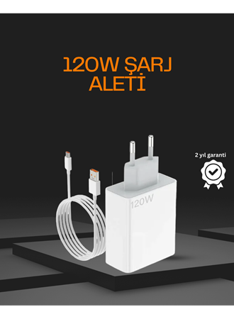 120 Watt Type C Şarj Başlığı Poco X3 X4 X5 Pro Uyumlu