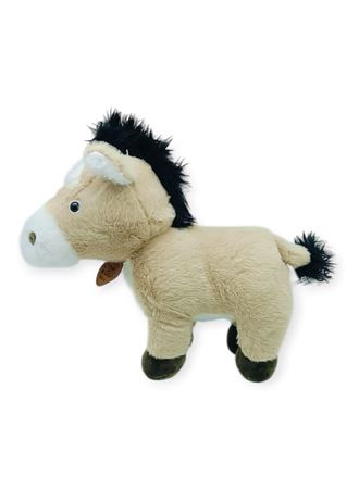 Peluş Hayvanlar Sesli 30 cm At - Bej