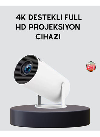 Ev Sineması Projeksiyon Cihazı – 160 ANSI Lümen, 4K Uyumlu ve Kablosuz Görüntü Aktarımı