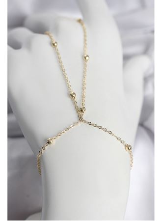 316L Çelik Gold Renk Top Zincirli Kadın Şahmeran