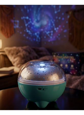 Uzaktan Kumandalı Döner Yıldız Projeksiyon Lambası Bluetooth Hoparlör ve Renk Değiştirme Özelliği