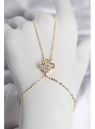 Pirinç Gold Renk Yonca Model Kadın Şahmeran