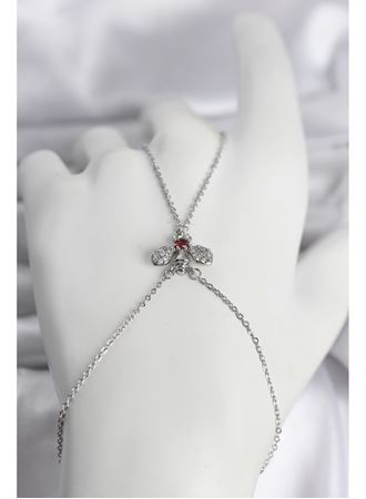 Pirinç Gümüş Renk Sinek Model Kadın Şahmeran