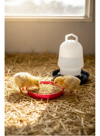 Civciv Suluk 0,75 ML Kaliteli Plastik + Tabak Yemlik (