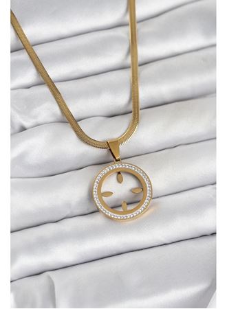 316L Çelik İtalyan Zincir Model Çeyrek Takılabilir Kadın Kolye