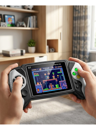 620 Oyunlu Taşınabilir Oyun Konsolu HD Ekran TV Bağlantılı Şarjlı