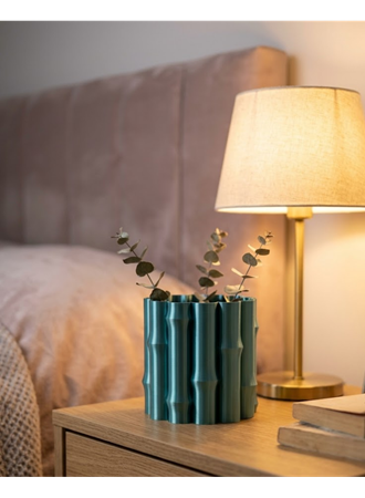 3D PARLAK YEŞİL VAZO