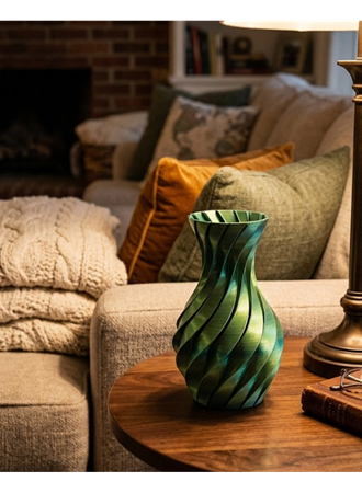 3D ÜRÜN SPİRAL VAZO