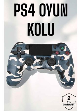 PS4 Oyun Kolu Kamuflaj Desenli Joystick