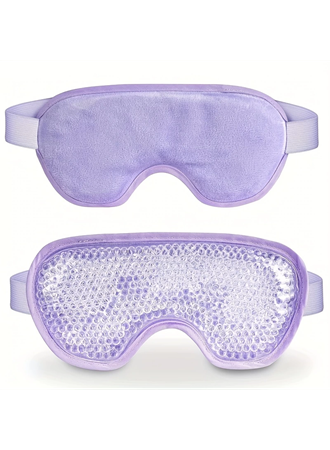 Sıcak Ve Soğuk Boncuklu Buz Jeli Terapi Göz Maskesi (Mor) (