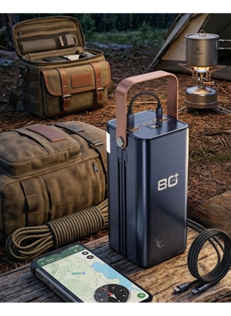 Profesyonel Powerbank 80000 mAh Çoklu Giriş Çıkış Destekli Uzun Süreli Taşınabilir Şarj