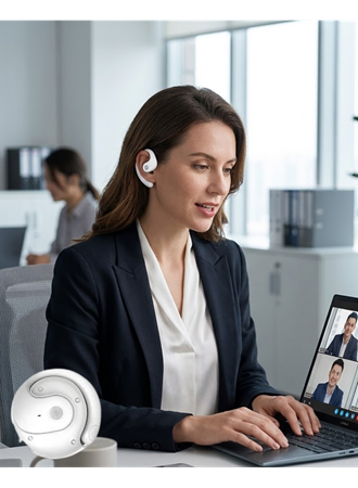 Bluetooth Kulaklık Çift Mikrofonlu Uzun Kullanım Süreli ve Hızlı Şarj Özellikli