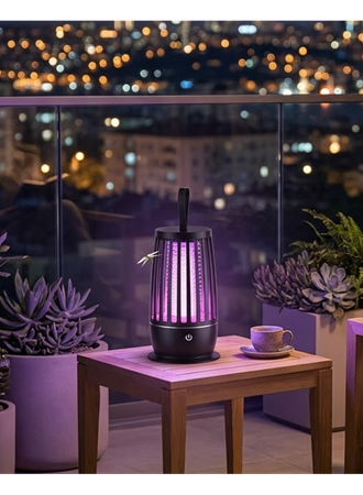 UV Mor Işık Elektrikli Böcek Öldürücü Lamba Gece Aydınlatmalı Sessiz ve Güvenli Kullanım