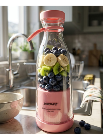 Mini Blender USB Şarjlı Smoothie Hazırlayıcı Kolay Temizlenebilir Tasarım