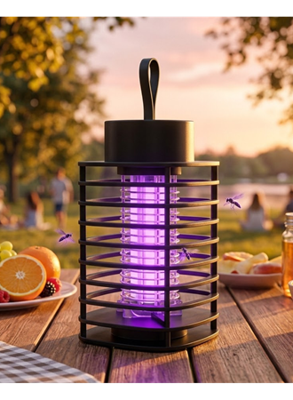 Elektrikli Sivrisinek Tuzak Lambası UV Işık Çekim Gücü ve Sessiz Çalışma