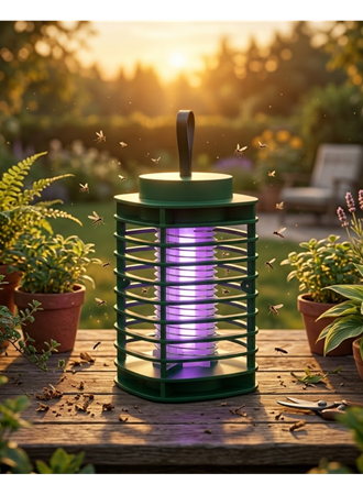 LED Sivrisinek Öldürücü Lamba Güçlü UV Işık ve Elektrikli Tuzak Sistemi