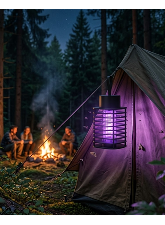 Şarjlı Sivrisinek Öldürücü Lamba Taşınabilir Sessiz ve Kimyasal İçermeyen